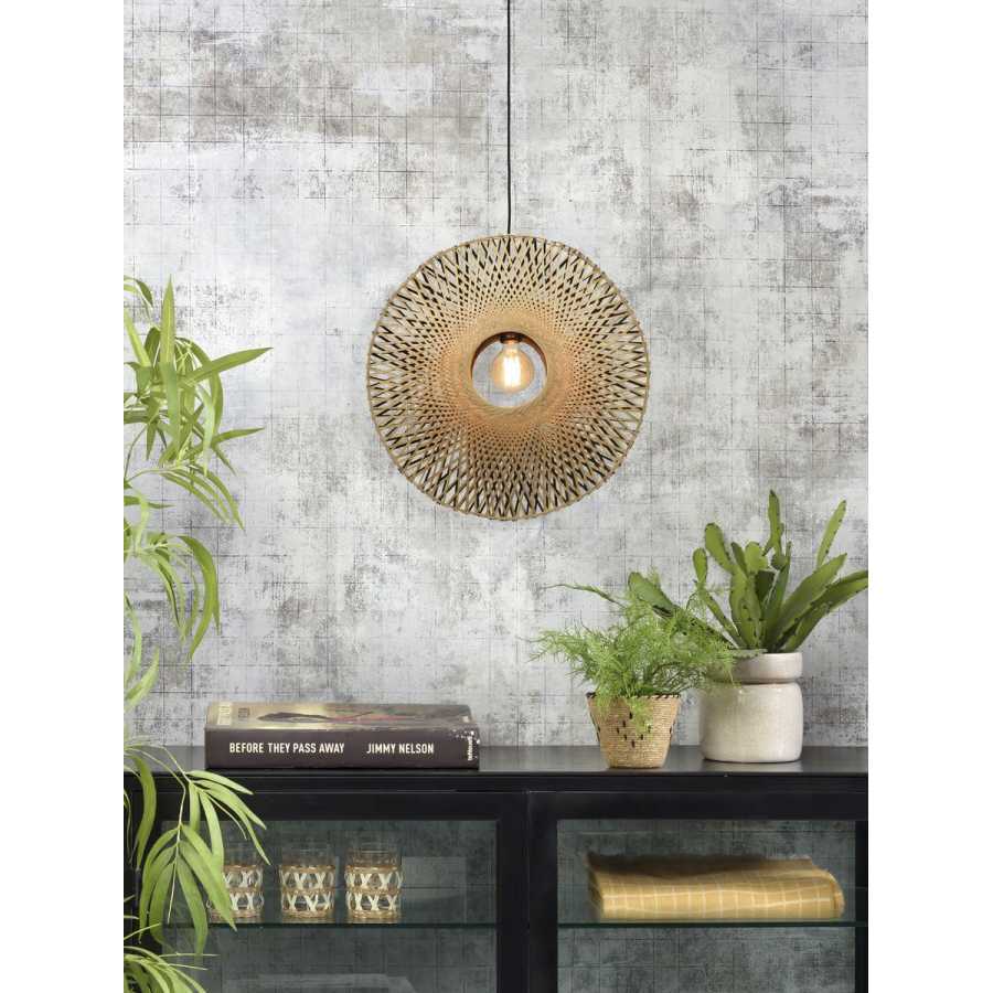 Good&Mojo Kalimantan Ring Pendant Light - Natural - Medium