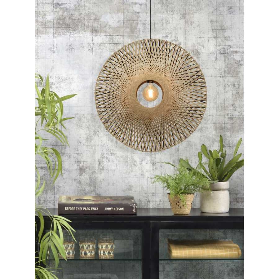 Good&Mojo Kalimantan Ring Pendant Light - Natural - Large