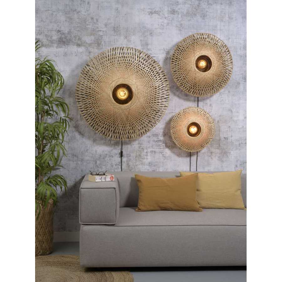 Good&Mojo Kalimantan Wall Light - Natural - Medium