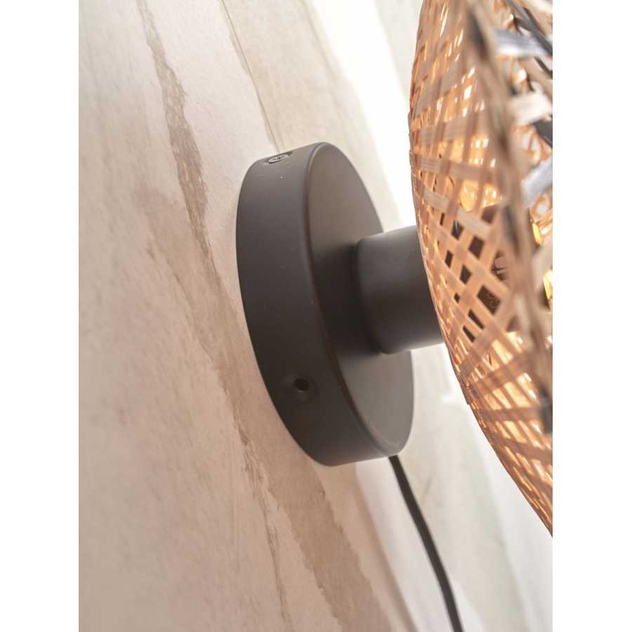 Good&Mojo Kalimantan Wall Light - Natural & Black