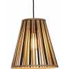 Good&Mojo Merapi Cone Pendant Light - Black & Natural