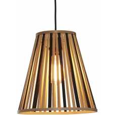 Good&Mojo Merapi Cone Pendant Light - Black & Natural