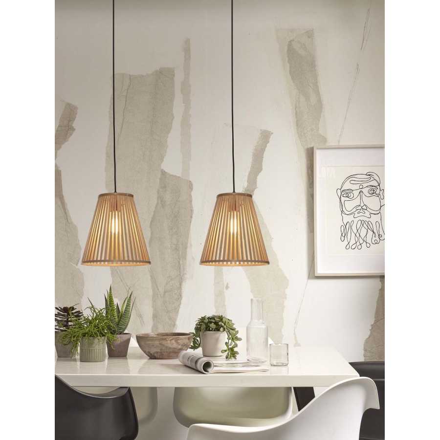 Good&Mojo Merapi Cone Pendant Light - Natural - Small