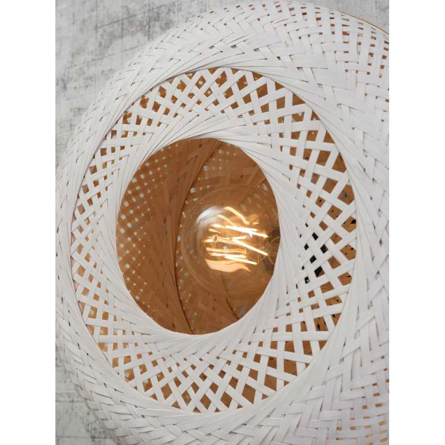 Good&Mojo Palawan Ceiling Light - White & Natural - Small