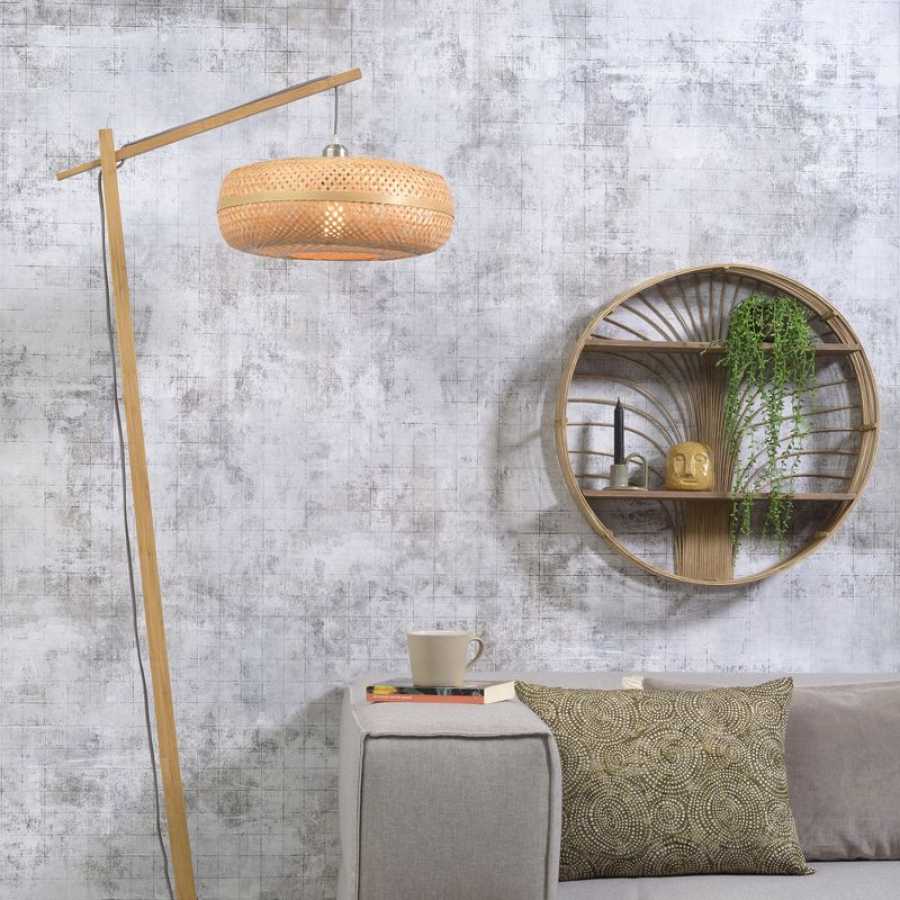 Good&Mojo Palawan Hanging Floor Lamp - Natural - Small