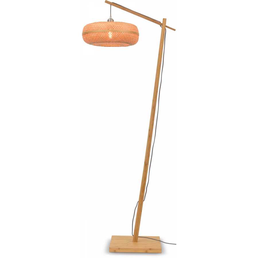 Good&Mojo Palawan Hanging Floor Lamp - Natural - Small