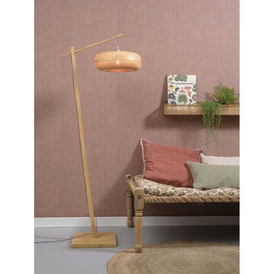 Good&Mojo Palawan Hanging Floor Lamp - Natural - Small