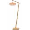 Good&Mojo Palawan Hanging Floor Lamp - Natural & White