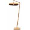 Good&Mojo Palawan Hanging Floor Lamp - Natural & Black