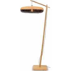 Good&Mojo Palawan Hanging Floor Lamp - Natural & Black