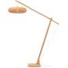 Good&Mojo Palawan Long Arm Floor Lamp - Natural