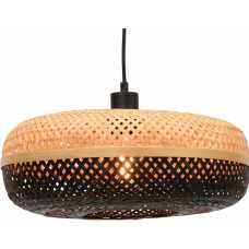 Good&Mojo Palawan Disc Pendant Light - Natural & Black