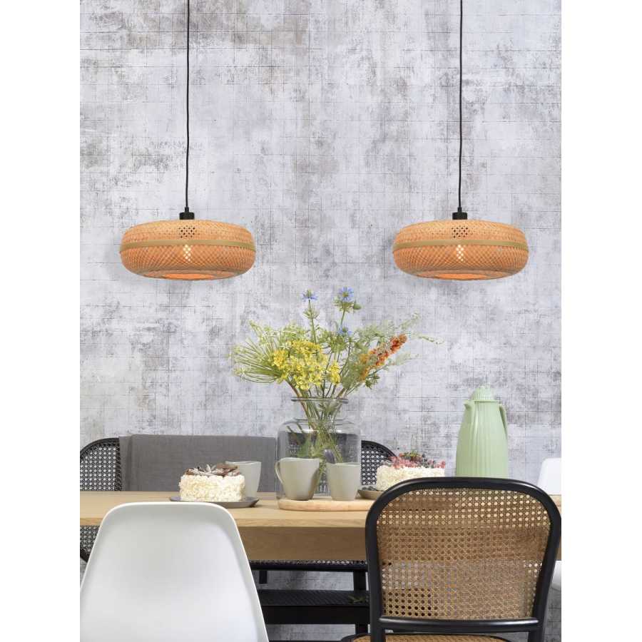 Good&Mojo Palawan Disc Pendant Light - Natural - Small