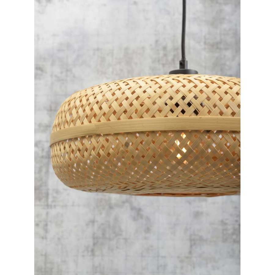 Good&Mojo Palawan Disc Pendant Light - Natural - Small