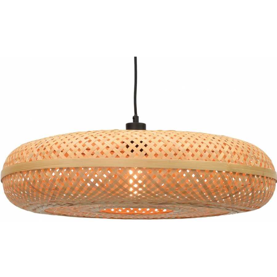 Good&Mojo Palawan Disc Pendant Light - Natural - Large