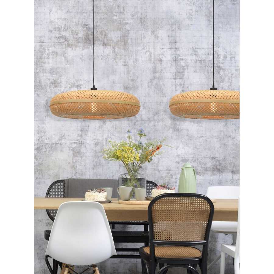 Good&Mojo Palawan Disc Pendant Light - Natural - Large