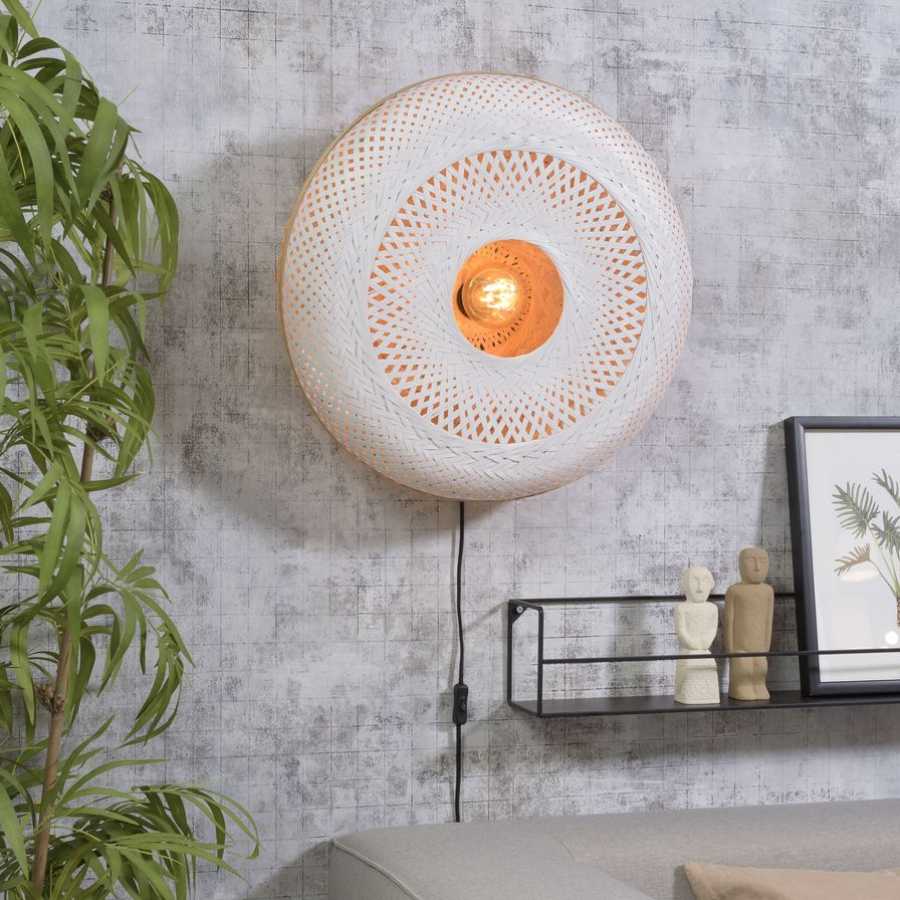 Good&Mojo Palawan Wall Light - White - Large