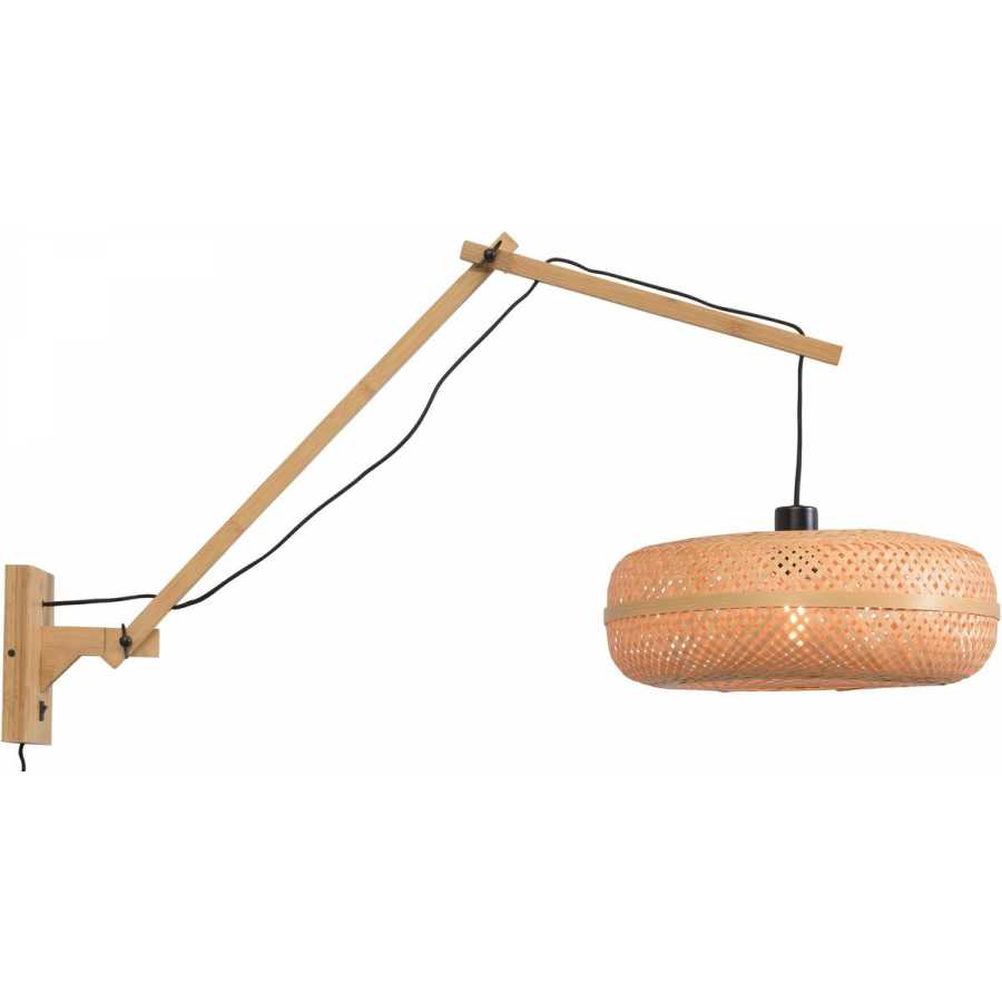 Good&Mojo Palawan Long Arm Wall Light - Natural - Small