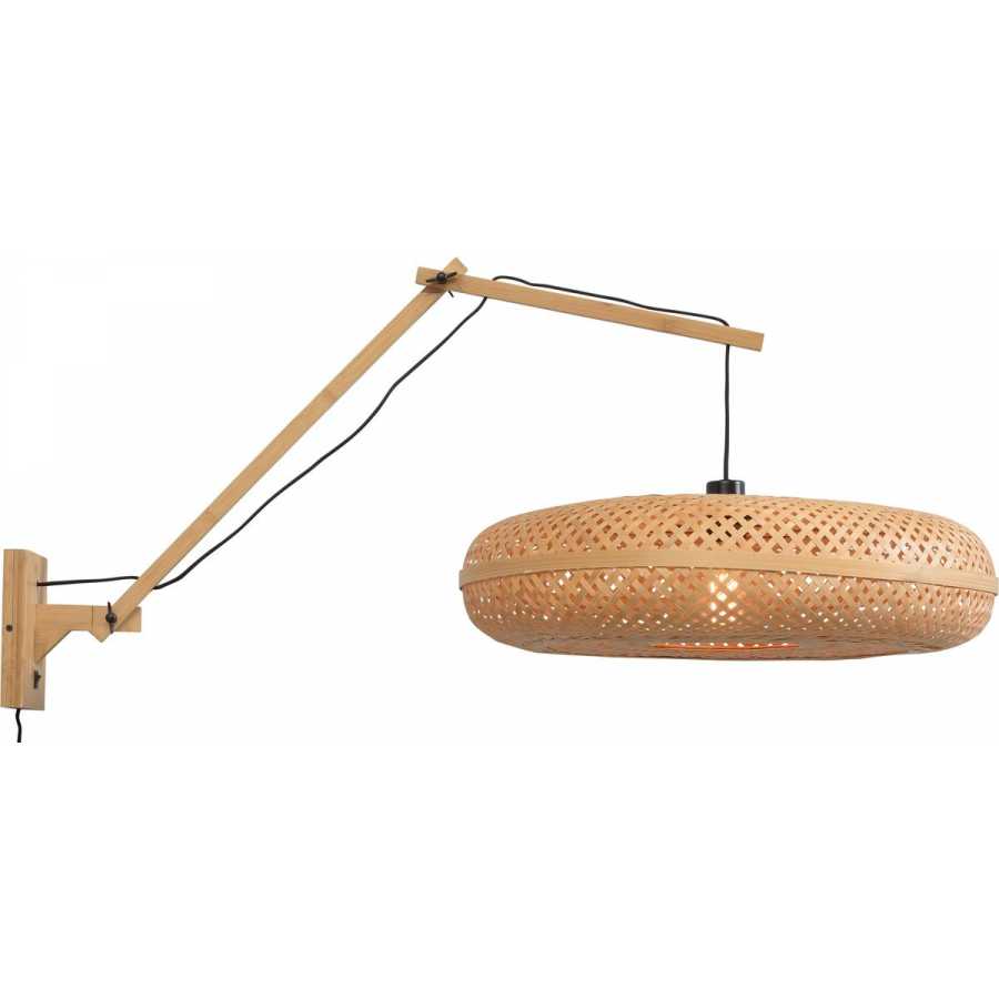 Good&Mojo Palawan Long Arm Wall Light - Natural - Large