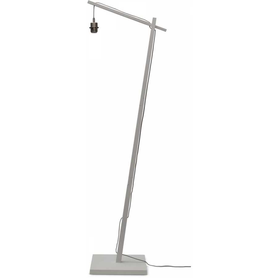 Good&Mojo Tanami Hanging Floor Lamp - White & Natural