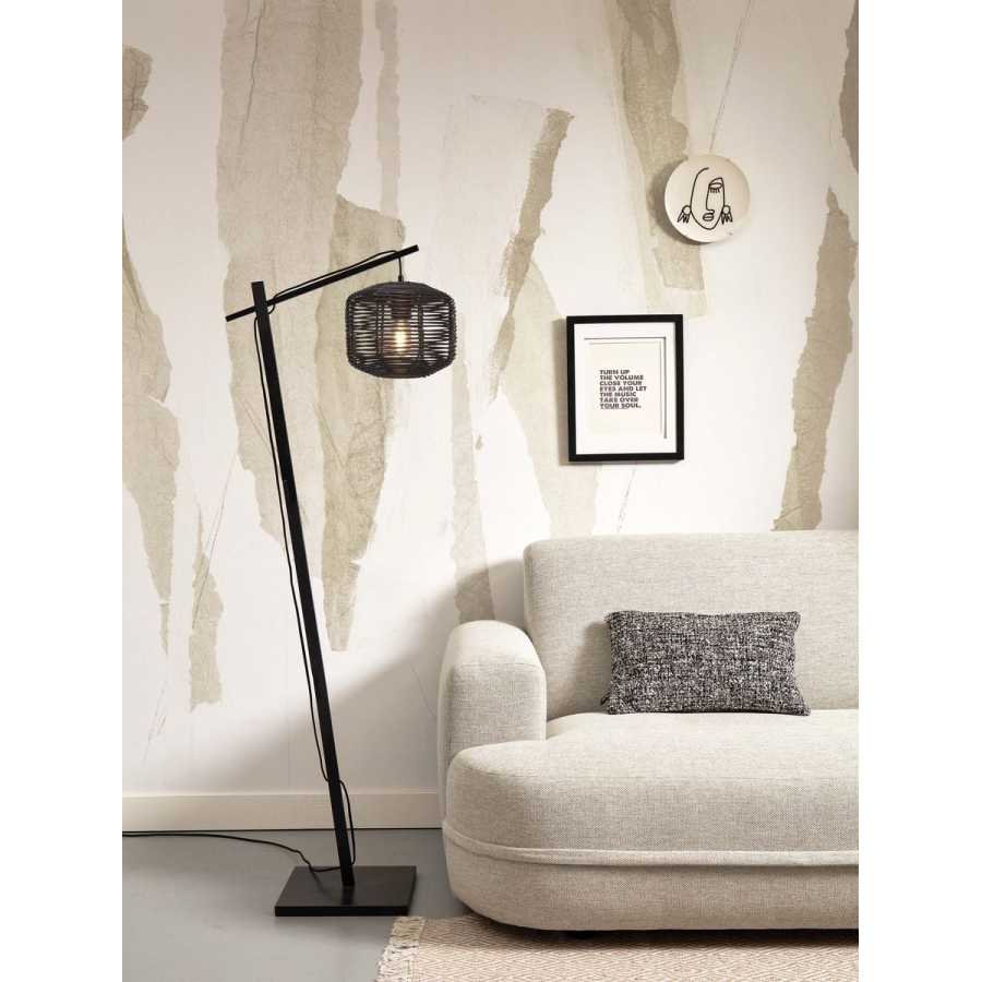 Good&Mojo Tanami Hanging Floor Lamp - Black