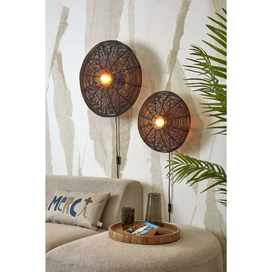 Good&Mojo Tanami Disc Wall Light - Black - Small