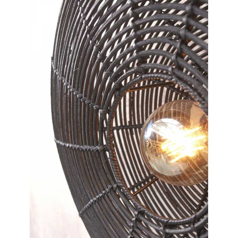 Good&Mojo Tanami Disc Wall Light - Black - Small