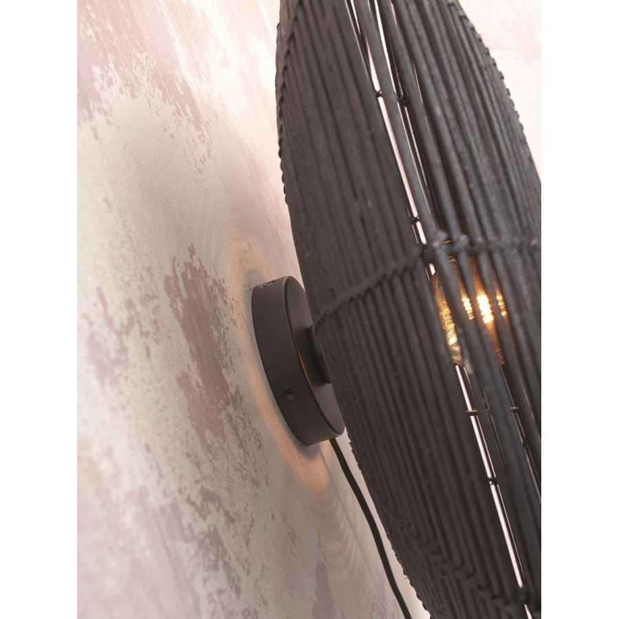 Good&Mojo Tanami Disc Wall Light - Black - Small