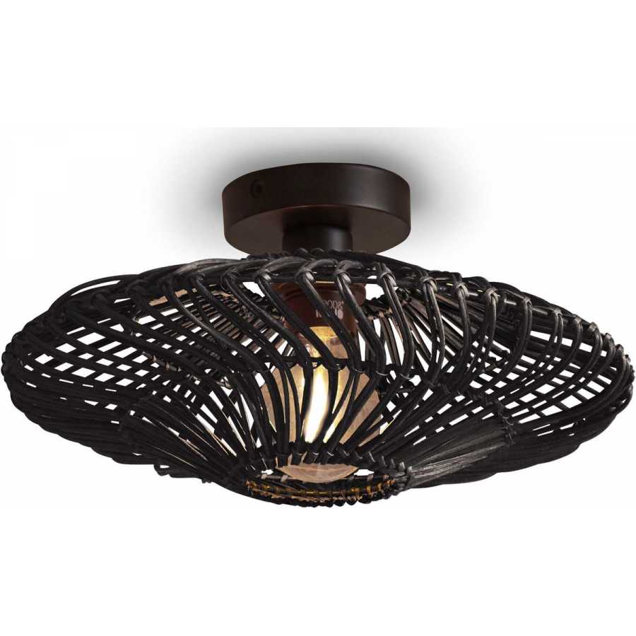 Good&Mojo Zanzibar Ceiling Light - Black - Small