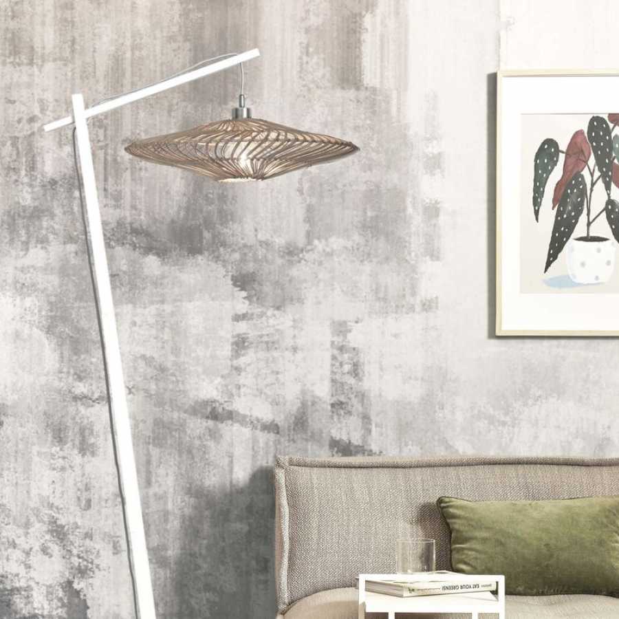 Good&Mojo Zanzibar Floor Lamp - White - Large