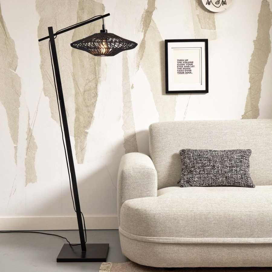 Good&Mojo Zanzibar Floor Lamp - Black - Small