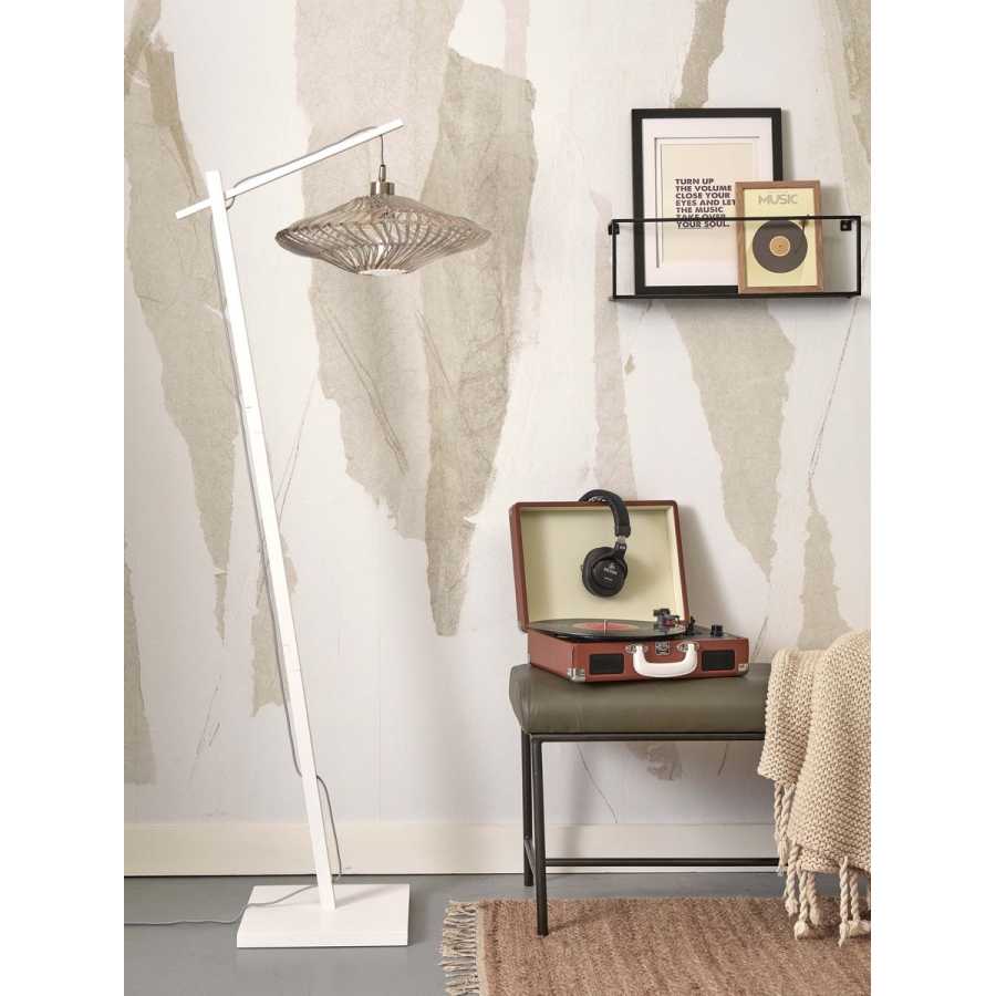 Good&Mojo Zanzibar Floor Lamp - White - Small