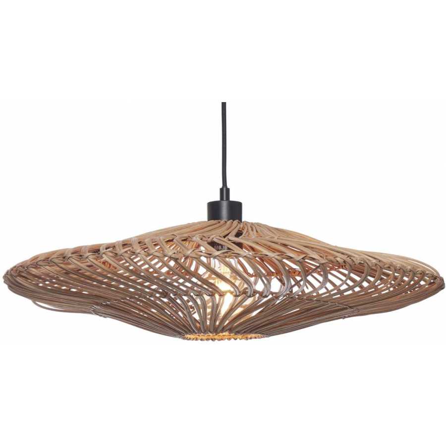 Good&Mojo Zanzibar Flat Pendant Light - Natural - Large