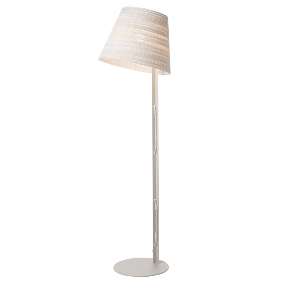 Graypants Cone White Scraplight Floor Lamp