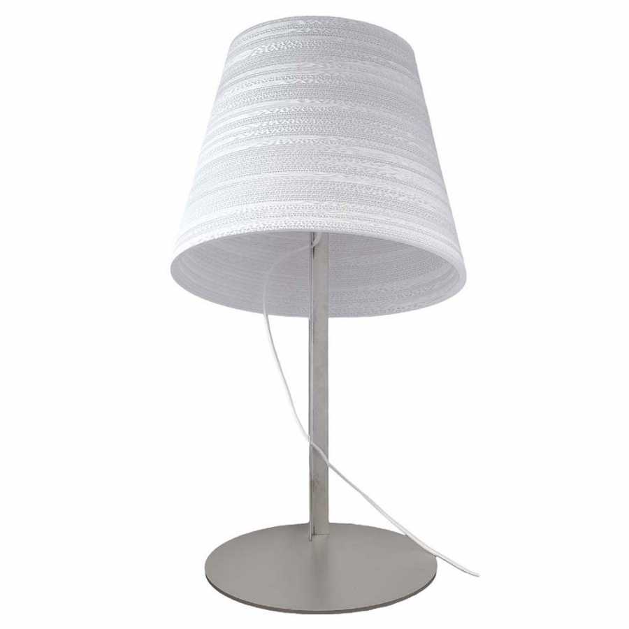Graypants Cone White Scraplight Table Lamp