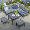 Handpicked Titchwell Outdoor Mini Corner Sofa Set - Anthracite & Dark Grey