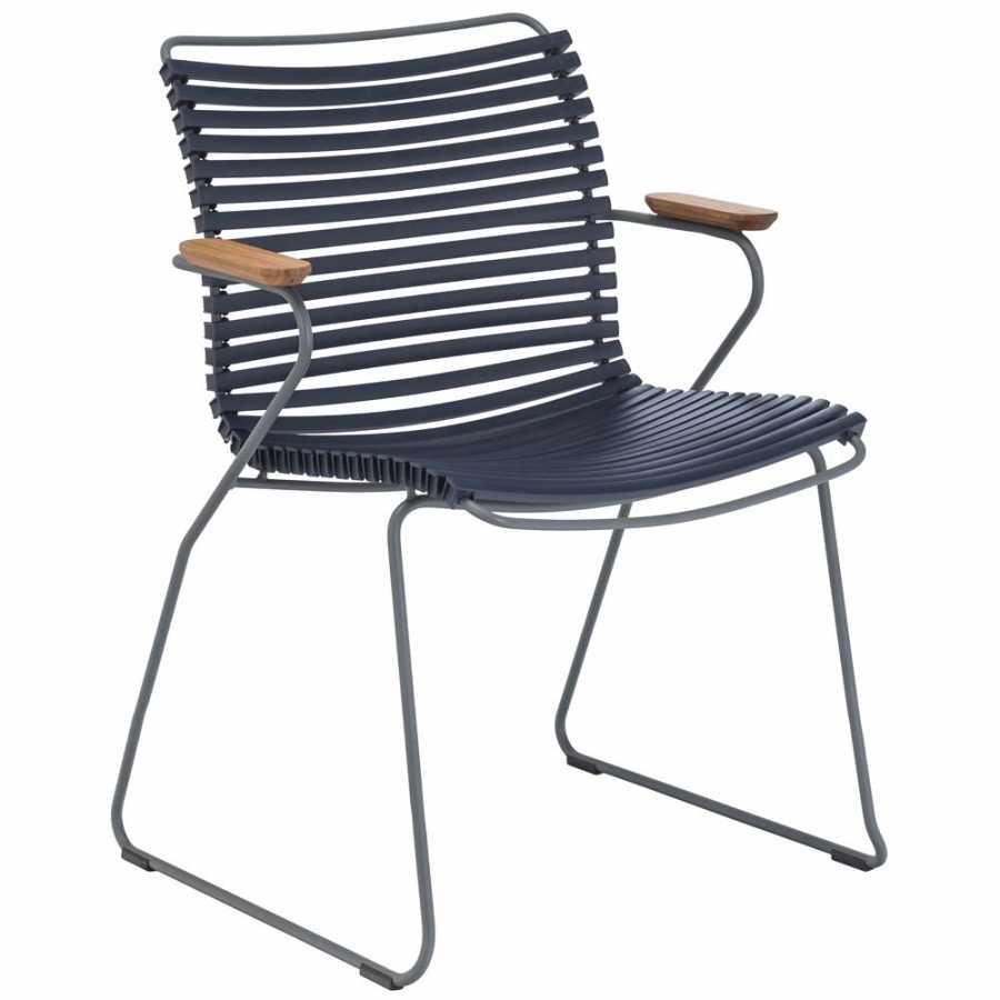 Houe Click Dining Chair With Arms - Dark Blue
