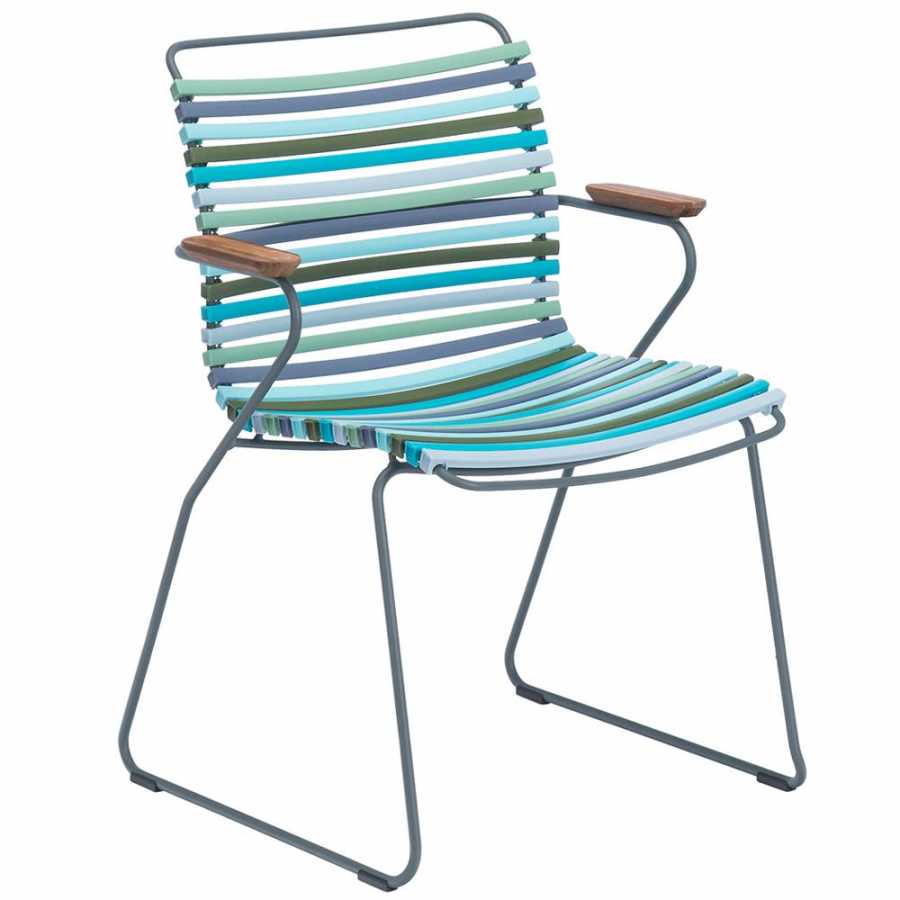 Houe Click Dining Chair With Arms - Multicolour Blue