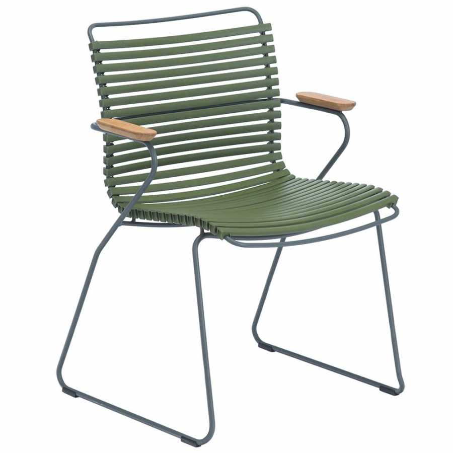 Houe Click Dining Chair With Arms - Olive Green