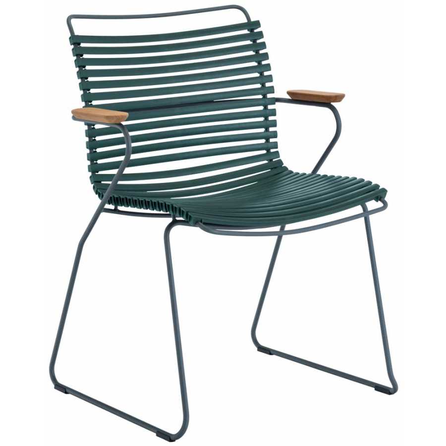 Houe Click Dining Chair With Arms - Pine Green