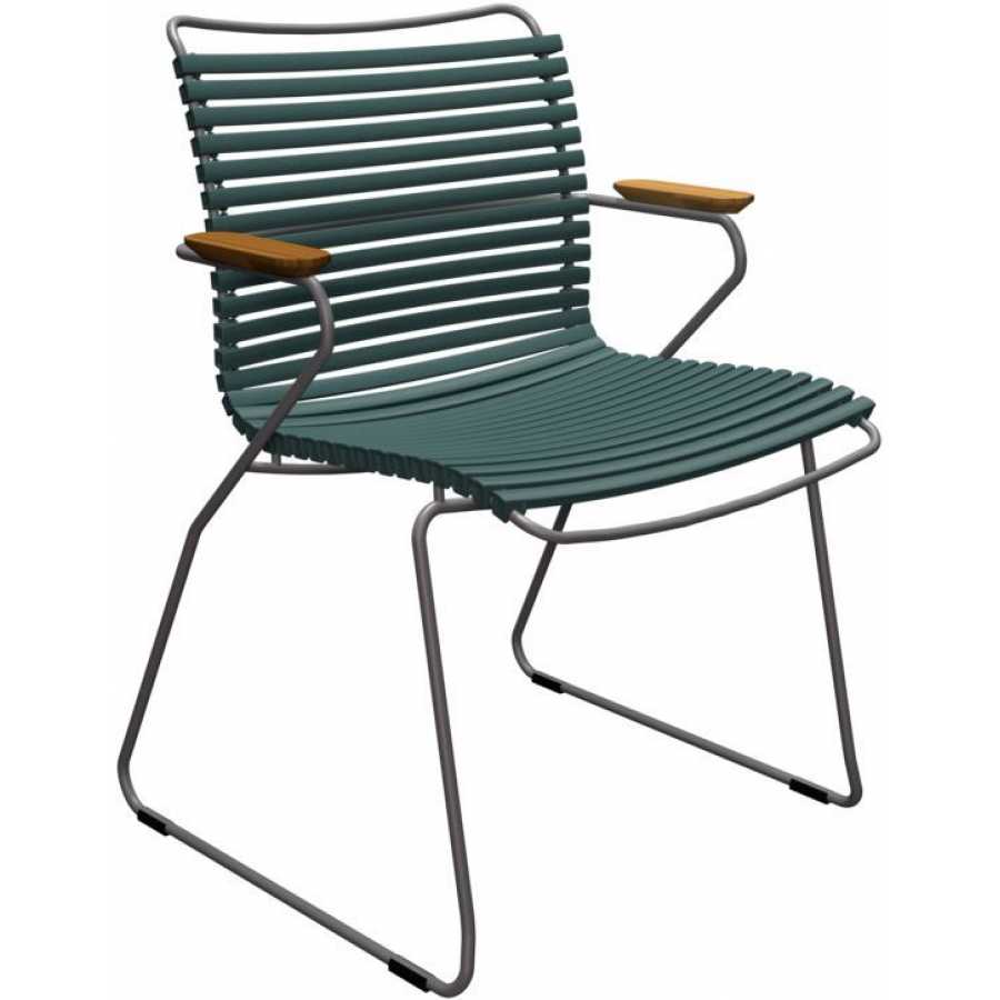 HOUE Click Outdoor Dining Chair With Arms - Pine Green