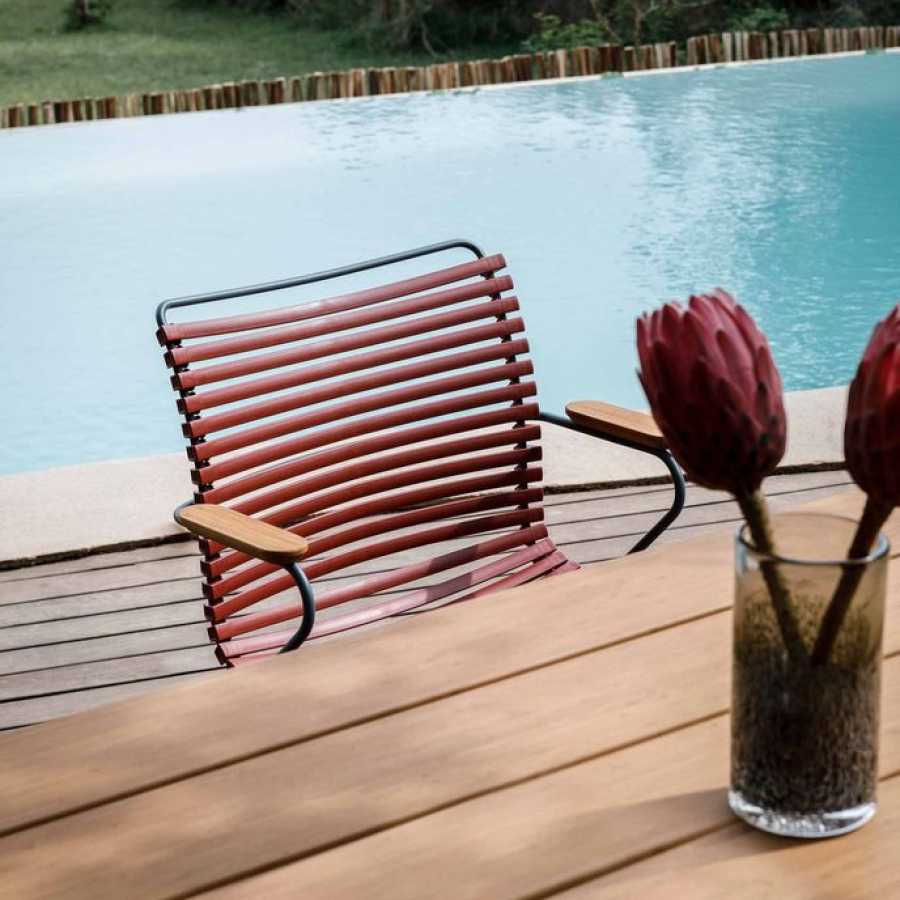 HOUE Click Outdoor Dining Chair With Arms - Paprika