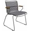 Houe Click Outdoor Dining Chair With Arms - Dark Grey