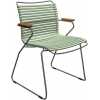 Houe Click Outdoor Dining Chair With Arms - Dusty Green