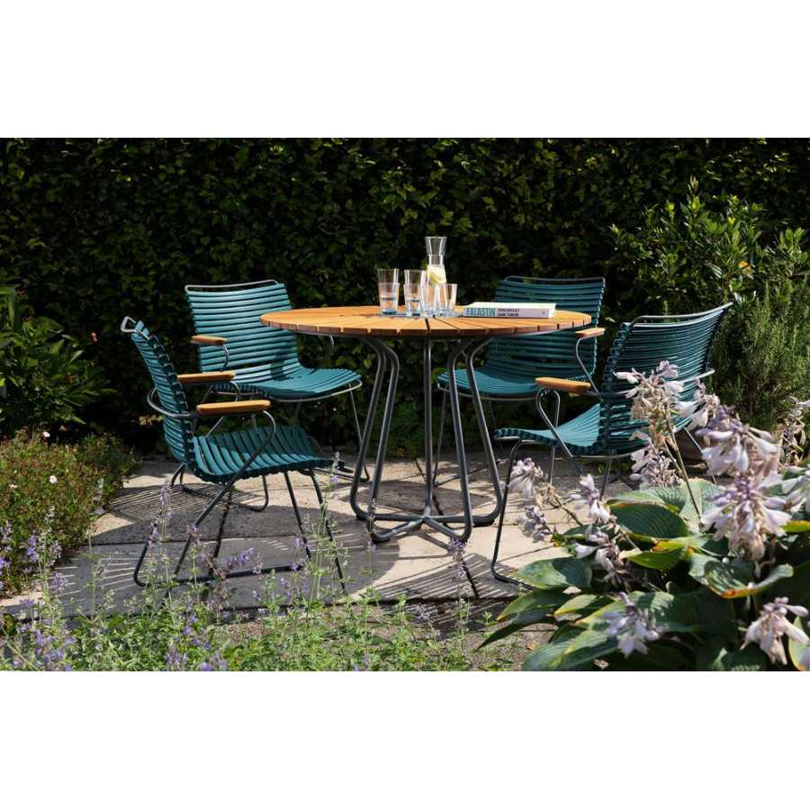 HOUE Click Outdoor Dining Chair With Arms - Petrol
