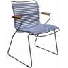 Houe Click Outdoor Dining Chair With Arms - Pigeon Blue