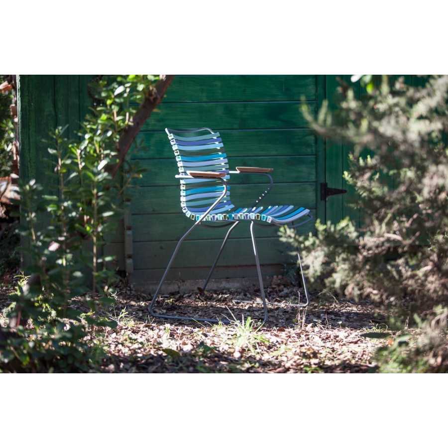 HOUE Click Outdoor Dining Chair With Arms - Multicolour Blue