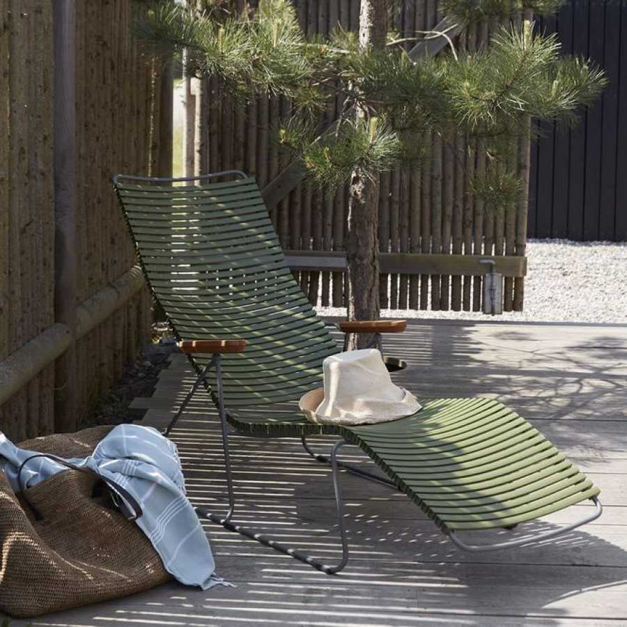 HOUE Click Outdoor Sun Lounger - Olive Green