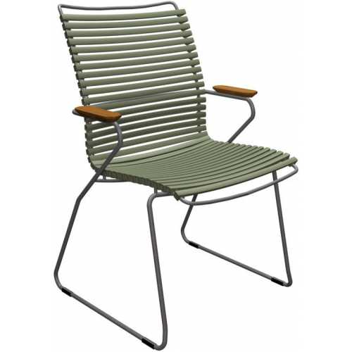 Houe Click Outdoor Tall Dining Chair - Olive Green