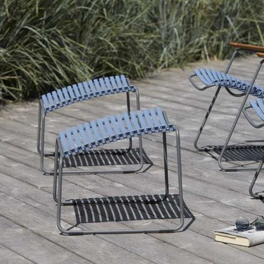 HOUE Click Outdoor Footstool - Pigeon Blue